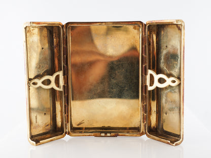 antique gold cigarette case 12k Its Made in Germany and a handmade brand quality product Vintage Stunning 1930's Art Deco
