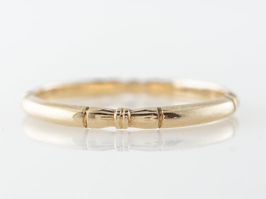 1930's Orange Blossom Wedding Band in 14k Yellow Gold