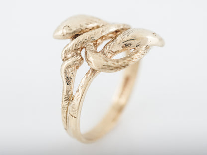 Antique Right Hand Snake Ring Victorian 10k Yellow Gold