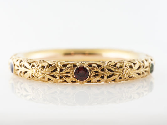 Vintage Victorian Bangle Bracelet Shreve & Co. in Yellow Gold