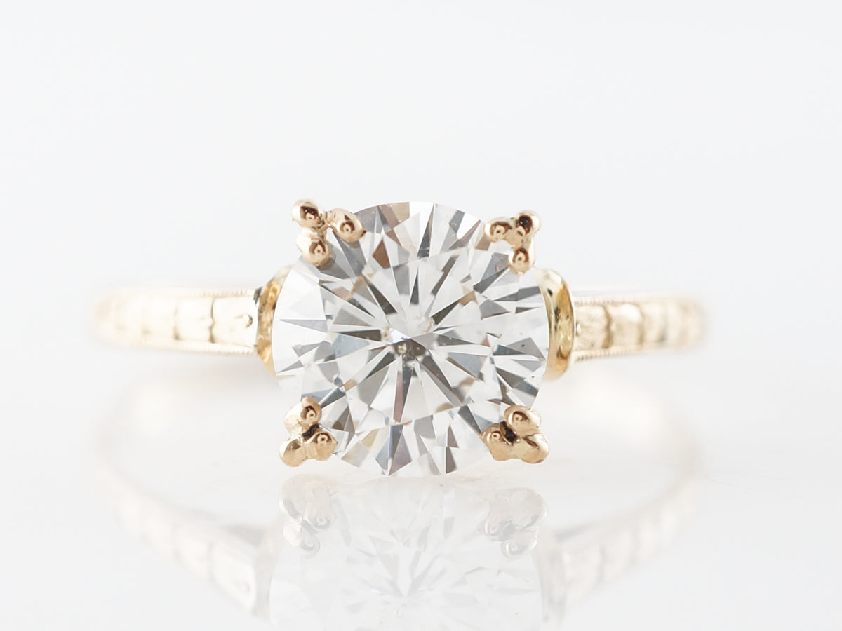 1.50 Carat Diamond Solitaire Engagement Ring in 18k