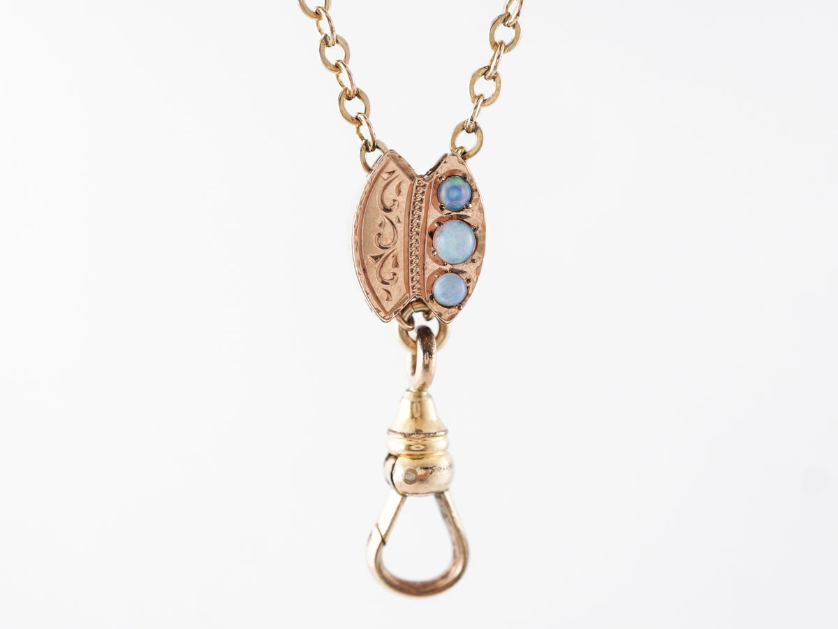 Vintage Victorian Cabochon Opal Pendant