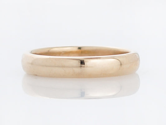 Antique Wedding Band Art Deco in 18k Yellow Gold