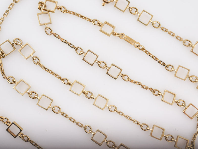Vintage Necklace Mid-Century Italian Chain Links in 14k Yellow Gold
