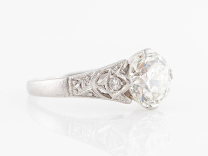 Exquisite Art Deco Diamond Engagement Ring in Platinum