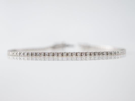 White Gold Diamond Tennis Bracelet 1.73 Carats