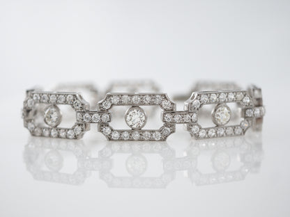 Bracelet Modern 10.26 Old European Cut Diamonds in Platinum