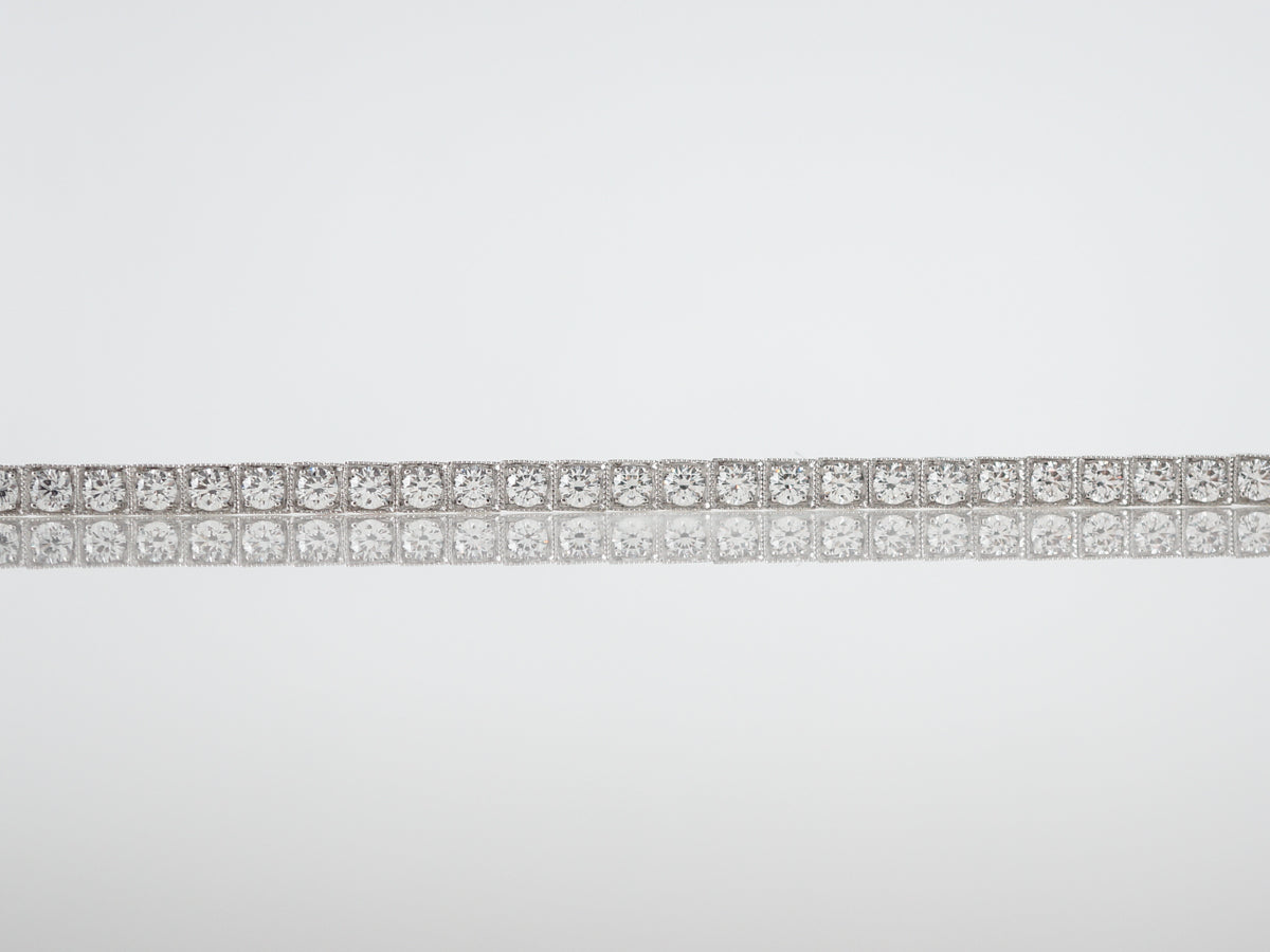 Bracelet Modern 2.68 Round Brilliant Cut Diamonds in Platinum