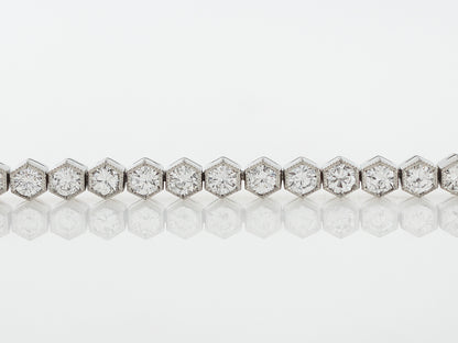 **RTV**Bracelet Modern 3.24 Round Brilliant Cut Diamonds in Platinum