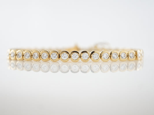 5ct Diamond Tennis Bracelet in Yellow Gold