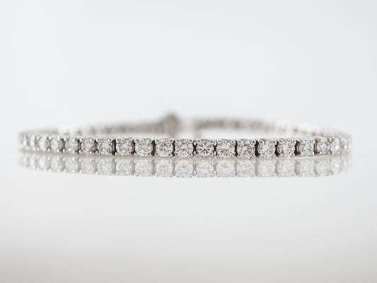 Bracelet Modern 5.70 Round Brilliant Cut Diamonds in 18k White Gold