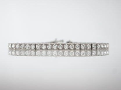 Bracelet Modern 6.02 Round Brilliant Cut Diamonds in Platinum