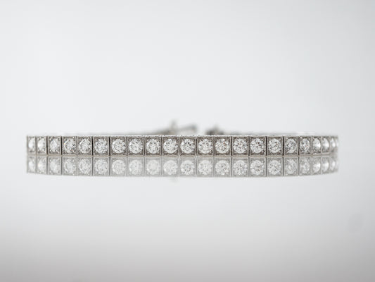 Bracelet Modern 6.02 Round Brilliant Cut Diamonds in Platinum