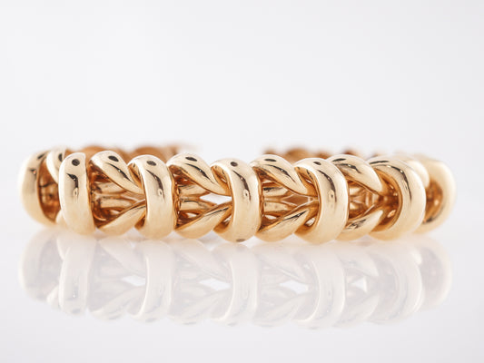 Maurice Badler Bangle Bracelet in Yellow Gold