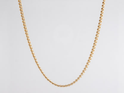18" Braided Link Necklace in 14k Yellow Gold