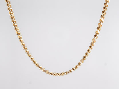 18" Braided Link Necklace in 14k Yellow Gold