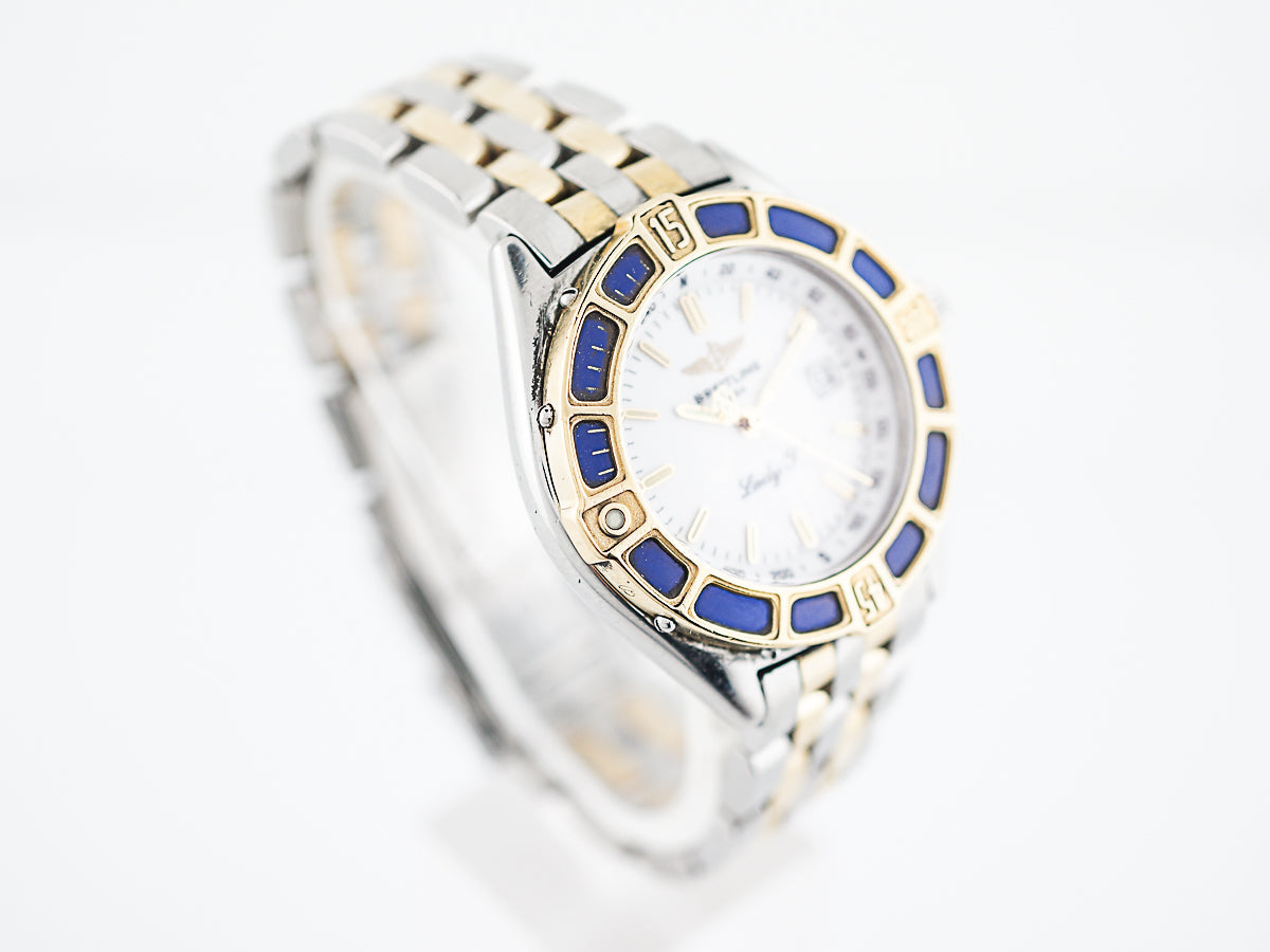 Breitling 1884 Lady J Women's Watch in Sterling Silver & 18k White Gold