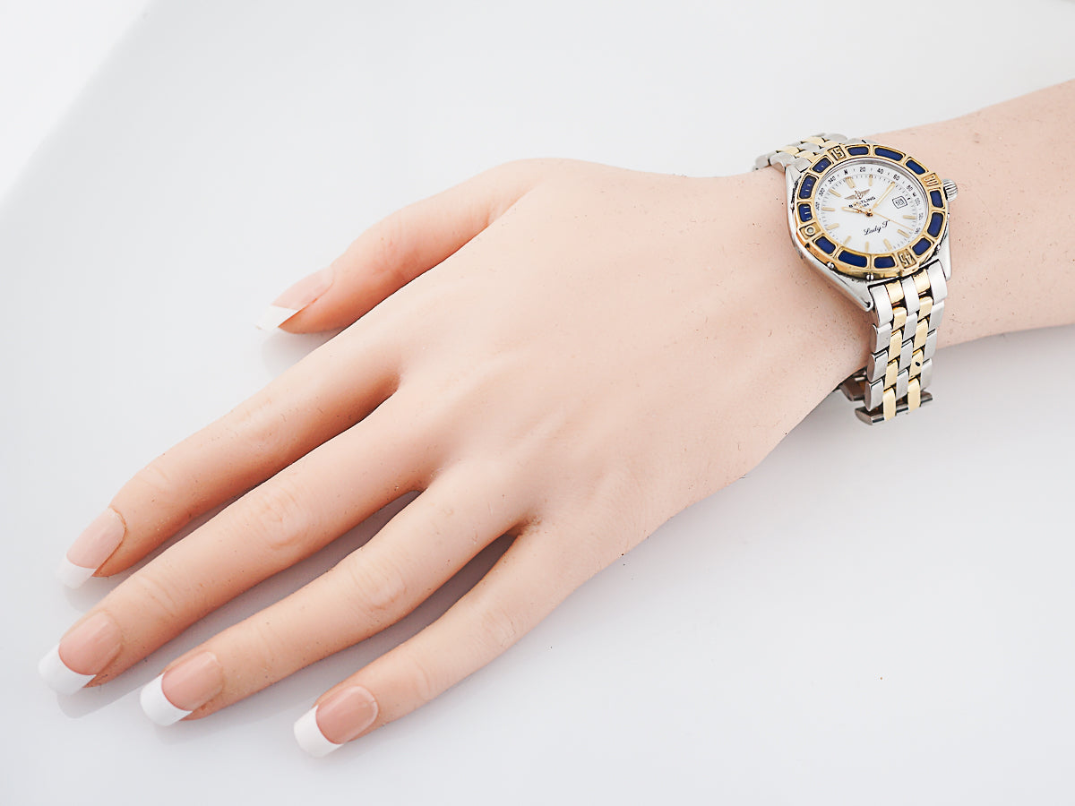 Breitling 1884 Lady J Women's Watch in Sterling Silver & 18k White