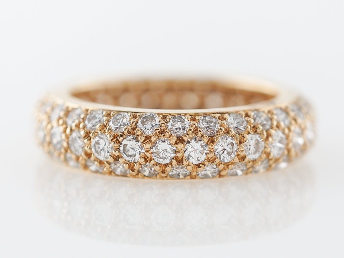 2 Carat Cartier Diamond Eternity Band in Yellow Gold