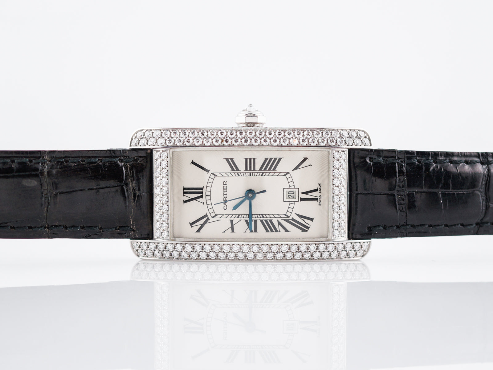 Cartier tank americaine outlet diamonds