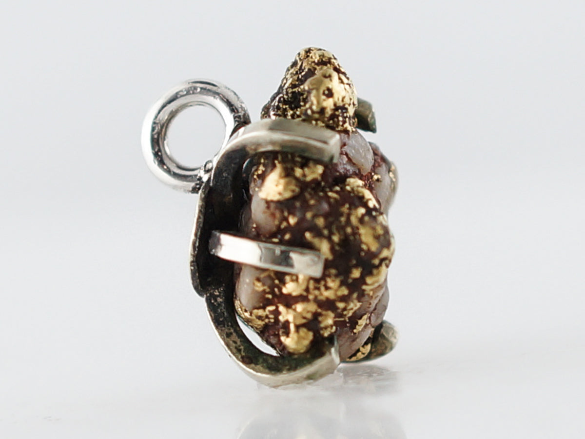 Charm Modern Gold Nugget in 22k Yellow Gold