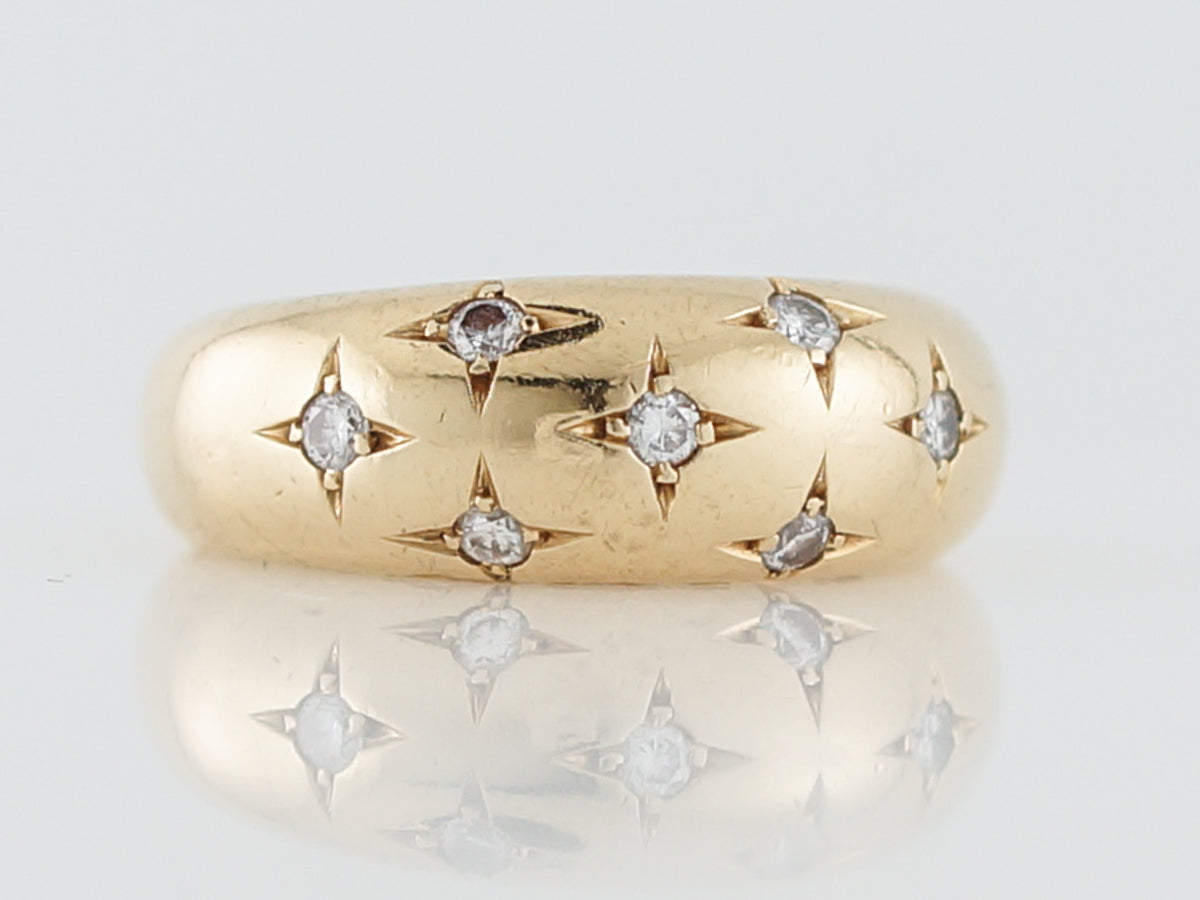 ***RTV 10/24***Right Hand Ring Chaumet Modern .28 Round Brilliant Cut  Diamonds in 18k Yellow Gold