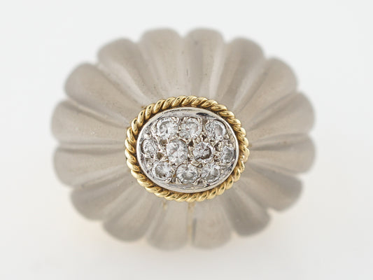 ***RTV 10/24***Cocktail Ring Modern .15 Round Brilliant Cut Diamonds in 18k Yellow Gold