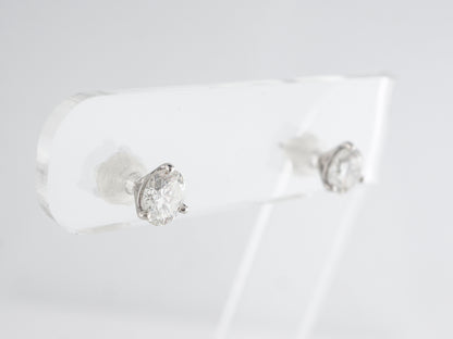 2 Carat Diamond Earring Studs in Platinum