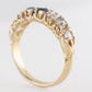 Vintage Victorian Sapphire & Diamond Engagement Ring in 14k