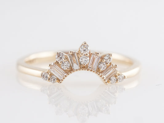 .31 Diamond Tiara Wedding Band in 14k Yellow Gold