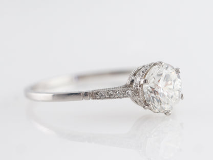 .77 Round Brilliant Diamond Engagement Ring in Platinum