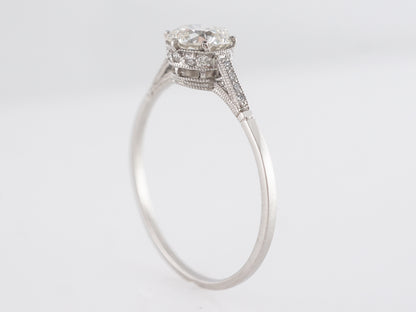 .77 Round Brilliant Diamond Engagement Ring in Platinum