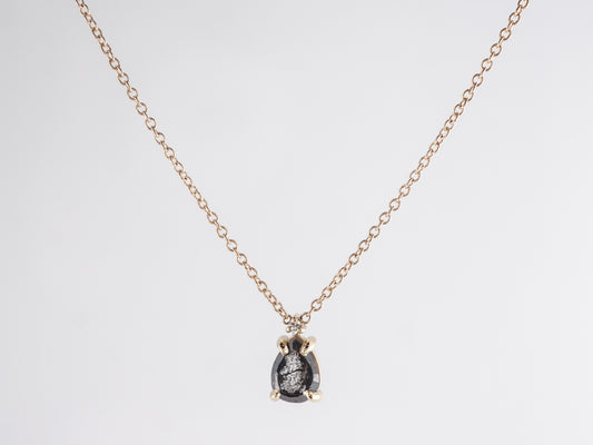 .55 Black Diamond Necklace in 14K Yellow Gold