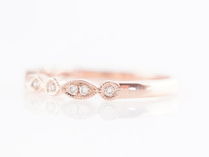 Half Eternity Diamond Band in 14k Rose Gold