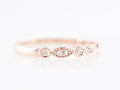 Half Eternity Diamond Band in 14k Rose Gold