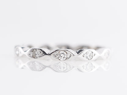 Marquis Station Diamond Eternity Band in 14K White Gold