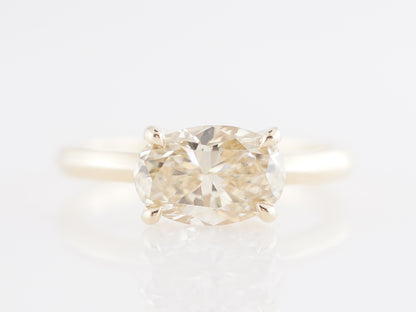 1.25 Fancy Yellow Diamond Engagement Ring in Yellow Gold