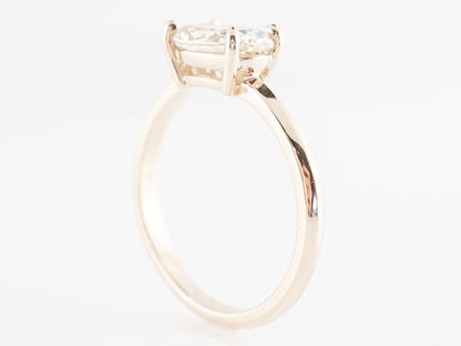 1.25 Fancy Yellow Diamond Engagement Ring in Yellow Gold