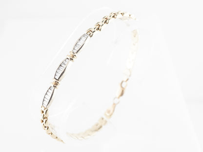 1.68 Diamond Baguette Bracelet in 14k Yellow Gold