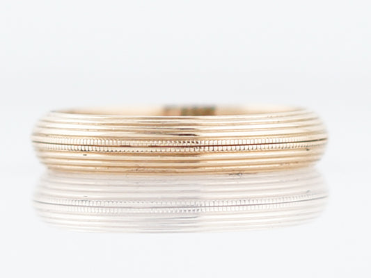 Vintage Wedding Band Mid-Century Ring Guards in 14k Yellow Gold