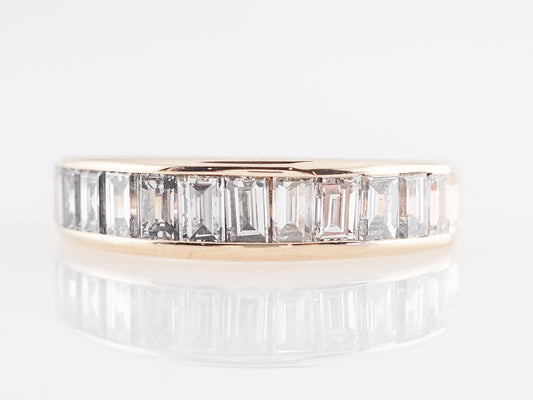 1.74 Baguette Cut Diamond Wedding Band in 14k