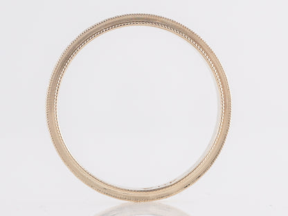 Art Deco Double Milgrain Band in 14k Yellow Gold