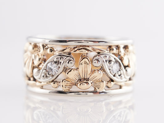 1940's Retro Diamond Eternity Band in 14k