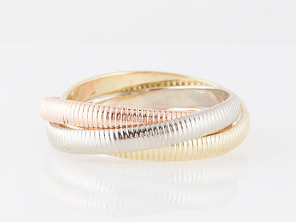 Cartier Trinity Roll Ring in 18k Yellow, White, & Rose Gold