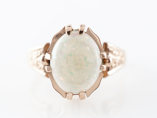 Victorian Opal Cocktail Ring in 14K Rose Gold