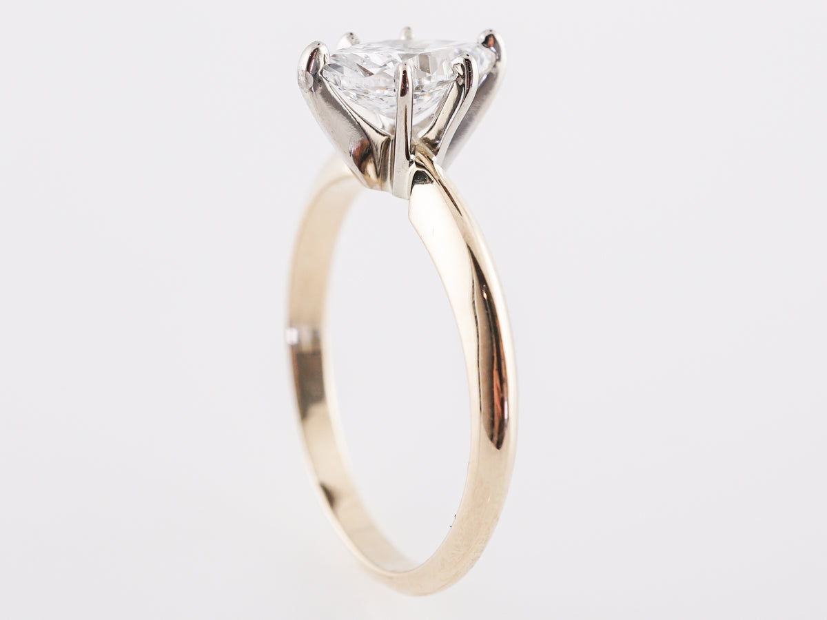 Marquise Diamond Solitaire Engagement Ring in 14K