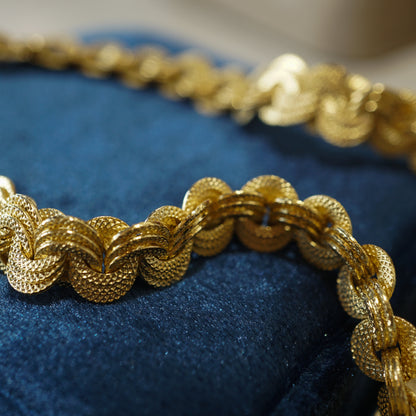 Shreve Crump & Low Woven Necklace in 18k Yellow Gold