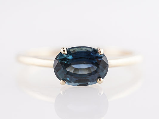 1.15 Carat Sapphire Engagement Ring in 14K Yellow Gold