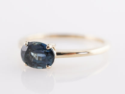 1.15 Carat Sapphire Engagement Ring in 14K Yellow Gold
