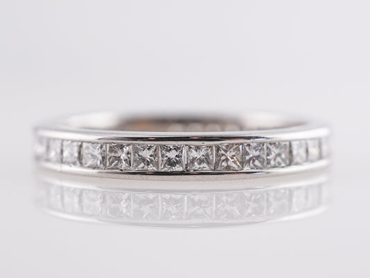 2.10 Princess Cut Diamond Eternity Band in 18k White Gold